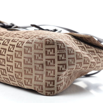 Fendi Zucchino Shoulder Bag Brown 7 of 10