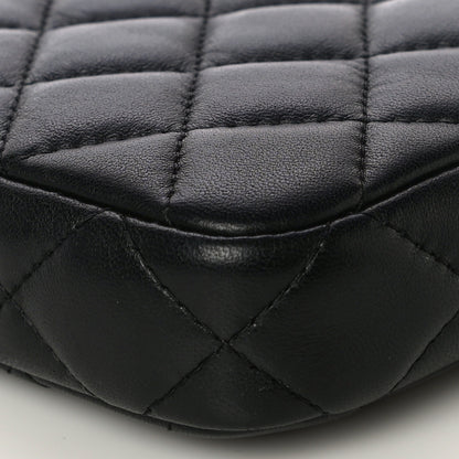 Chanel Lambskin Quilted Small Clutch With Chain Black 11 of 12
