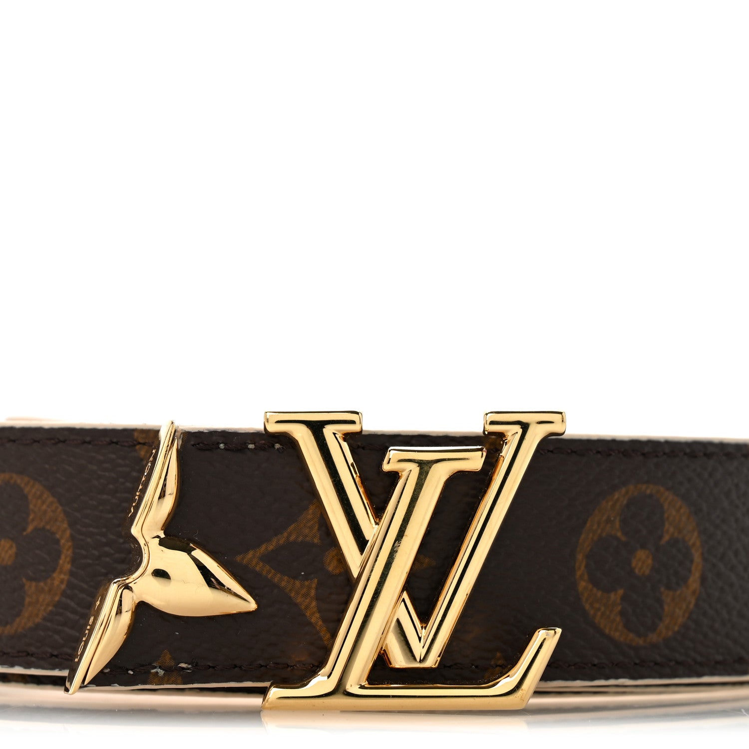 Louis Vuitton Monogram 20mm Pretty Reversible Belt 85 34 Beige 8 of 9