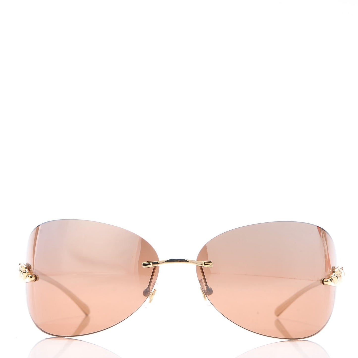 Panthere De Aviator Sunglasses Gold