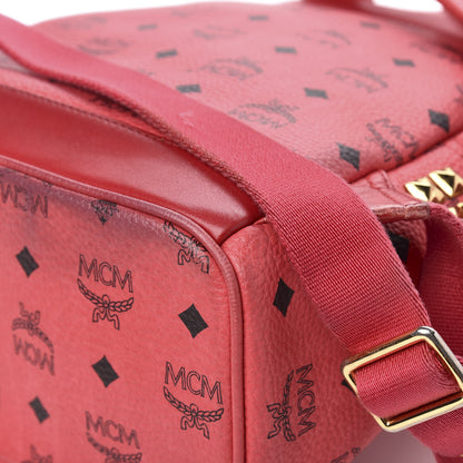 MCM Visetos Small Side Stud Stark Backpack Corail 14 of 16