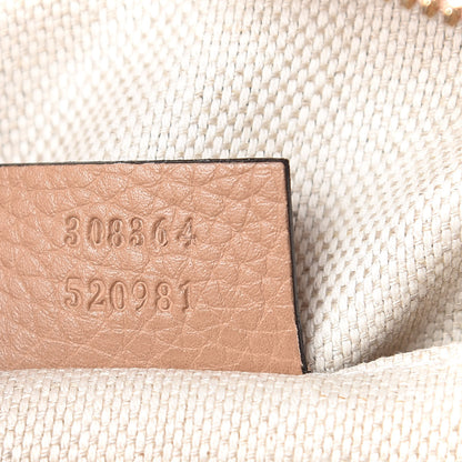 Gucci Pebbled Calfskin Small Soho Disco Bag Rose Beige 7 of 9