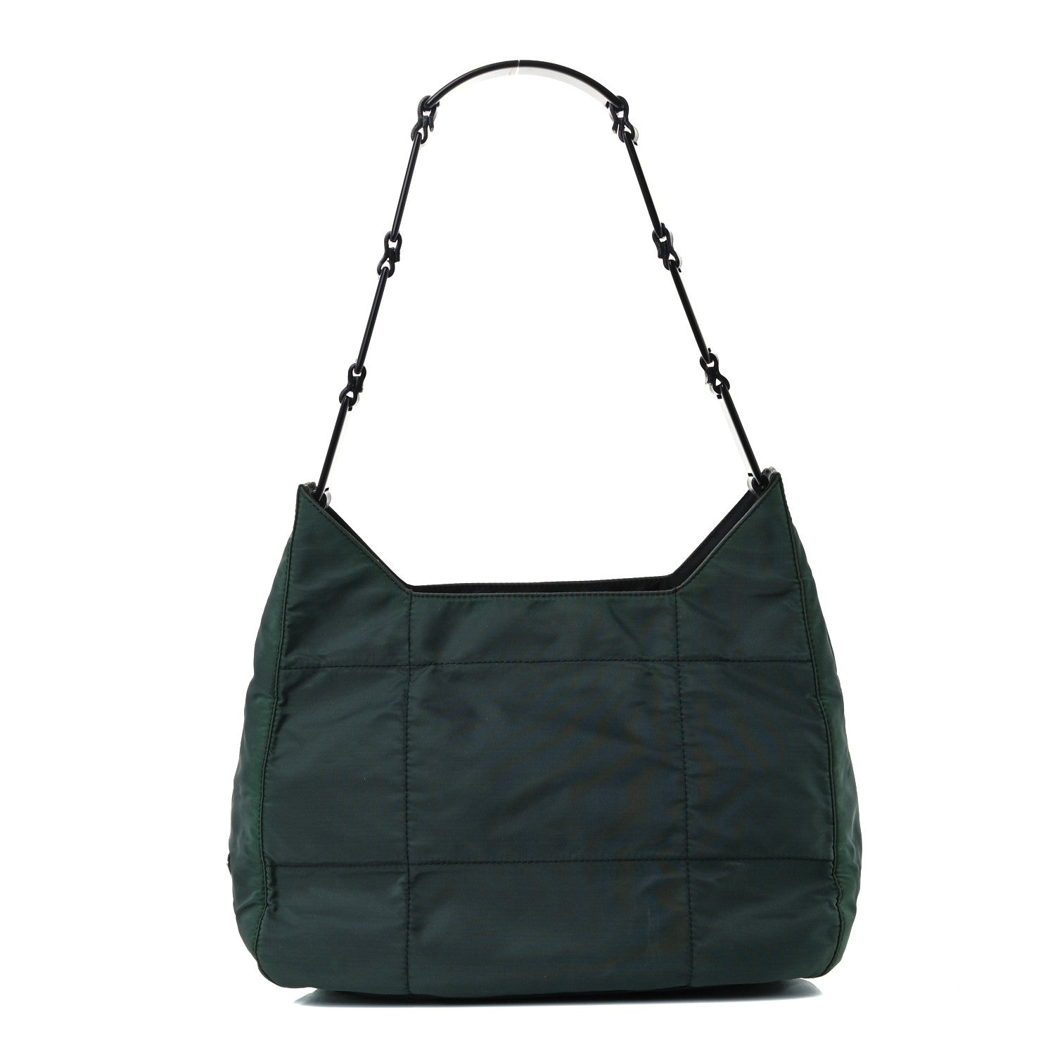 Prada Tessuto Nylon Tote Dark Green 1 of 11