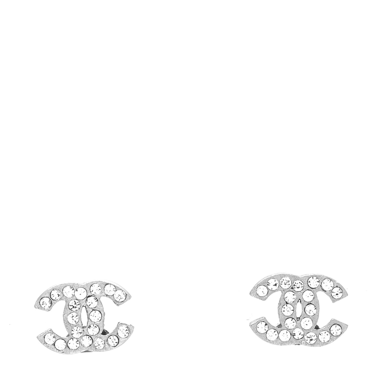 Crystal Mini Timeless CC Earrings Silver