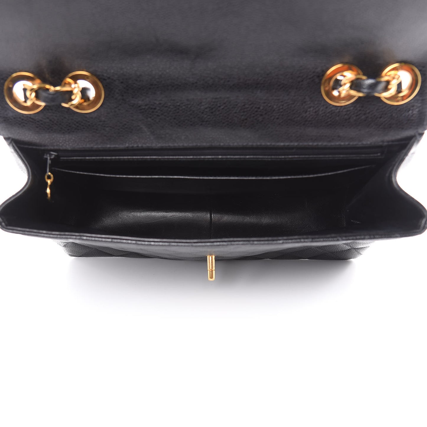 Caviar Quilted Jumbo Single Flap Black