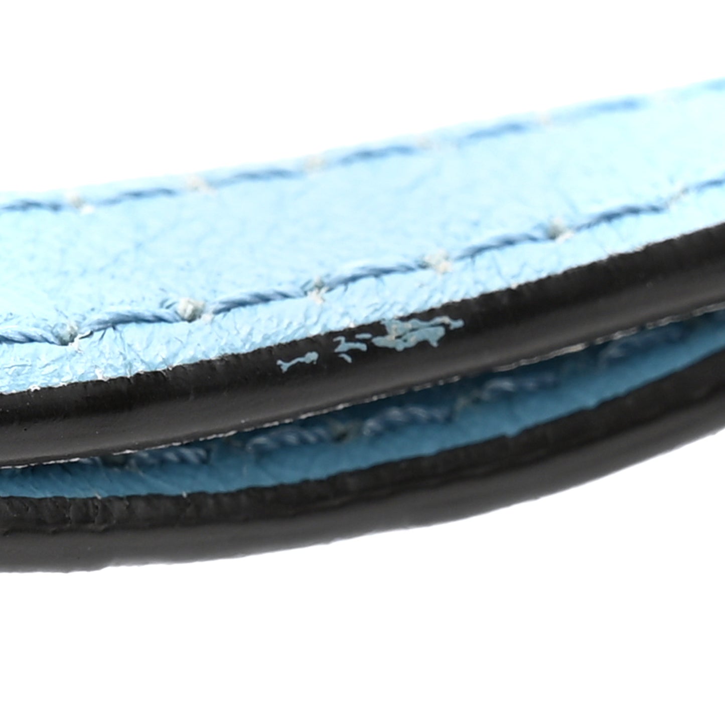 Suede Calfskin Faye Wallet On Strap Vinyl Blue