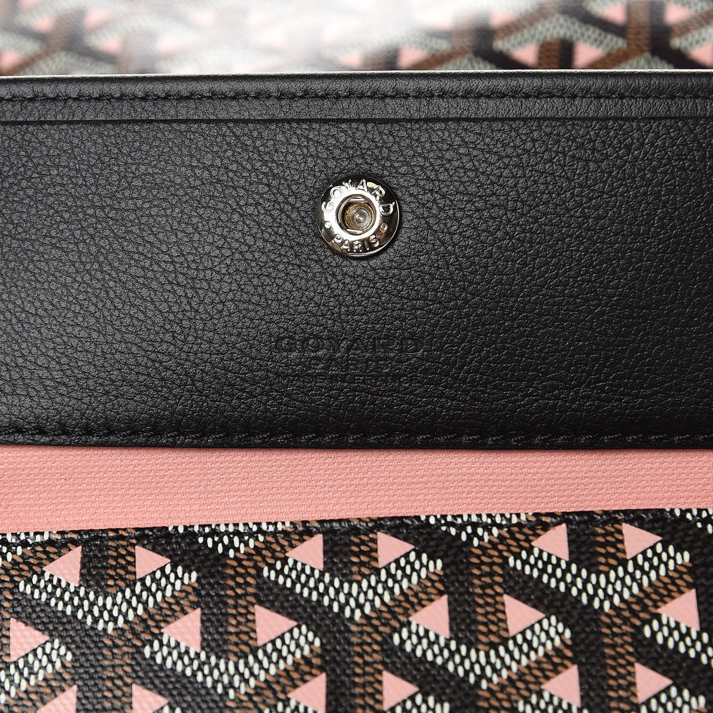 Goyardine Saint Louis Claire Voie PM Black Rose Pink