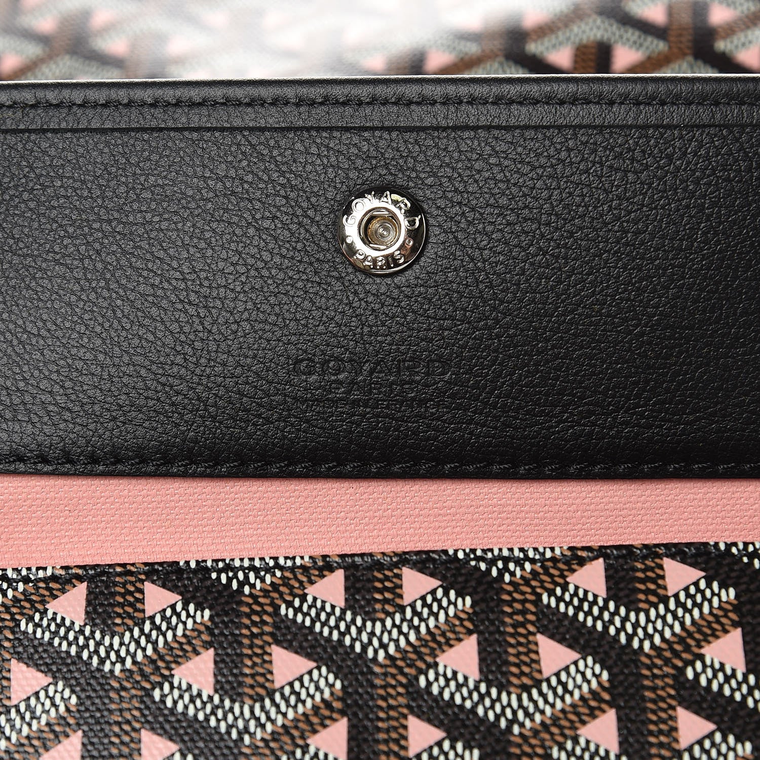 Goyard Goyardine Saint Louis Claire Voie PM Black Rose Pink 7 of 10