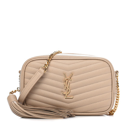 Saint Laurent Grain De Poudre Matelasse Monogram Mini Lou Camera Bag New Powder 1 of 9