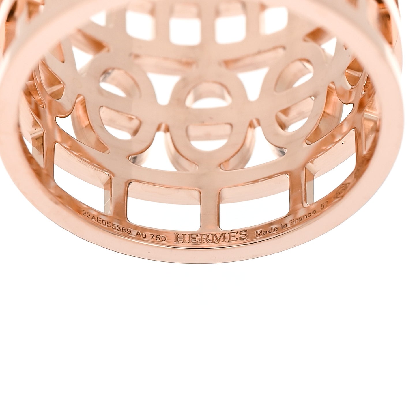 18K Rose Gold Chaine d'Ancre Divine Ring 52 6
