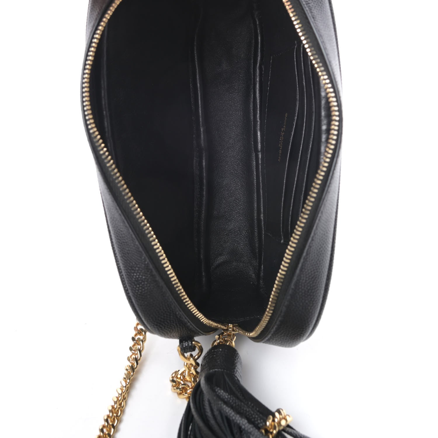 Saint Laurent Grain De Poudre Matelasse Monogram Mini Lou Camera Bag Black 5 of 10