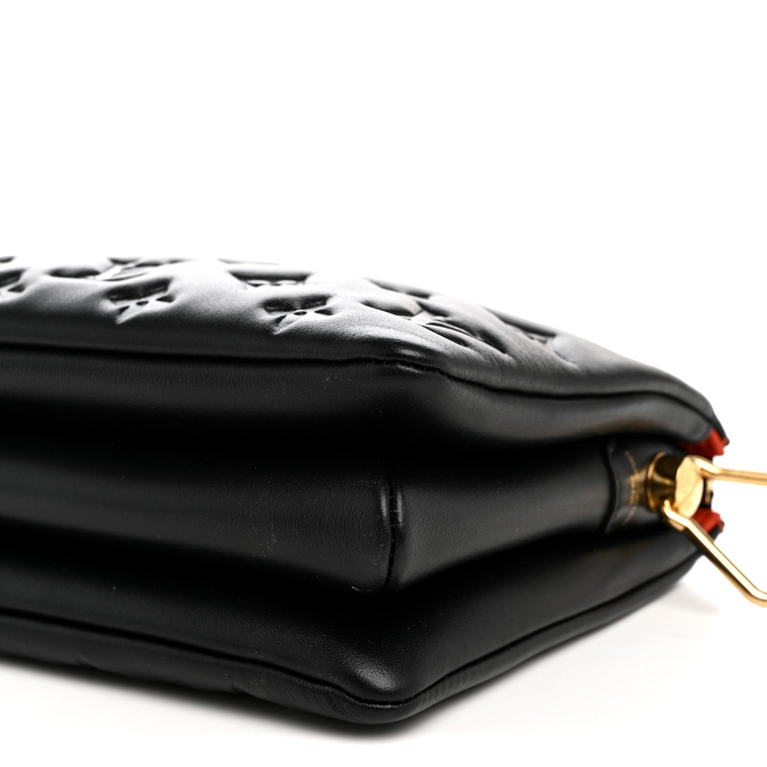 Louis Vuitton Lambskin Embossed Monogram Coussin BB Black 12 of 12