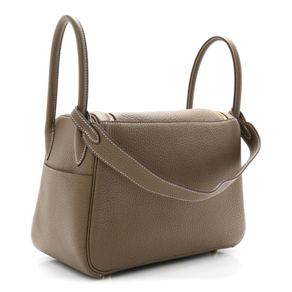 Hermes Taurillon Clemence Lindy 26 Etoupe 3 of 11