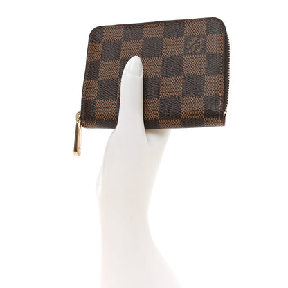 Louis Vuitton Damier Azur Zippy Coin Purse Rose Ballerine 2 of 6