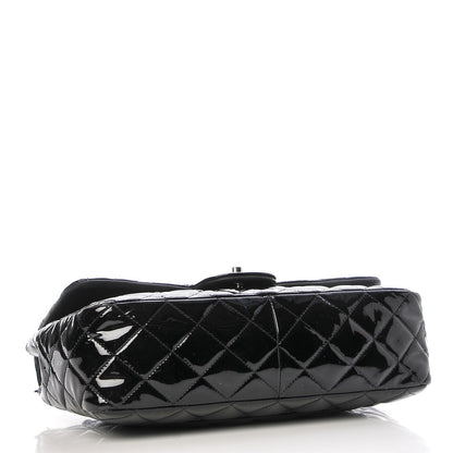 Chanel Patent Quilted Jumbo Single Flap Black 5 of 10