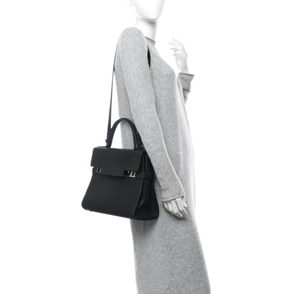 Delvaux Crispy Calfskin GM Tempete Satchel Black 2 of 10