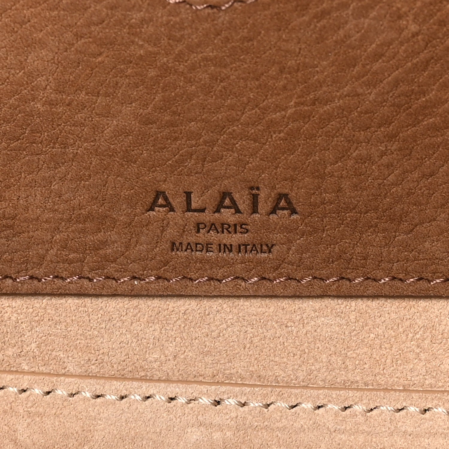 Alaia Nubuck Medium Le Teckel Bag Brown 7 of 9
