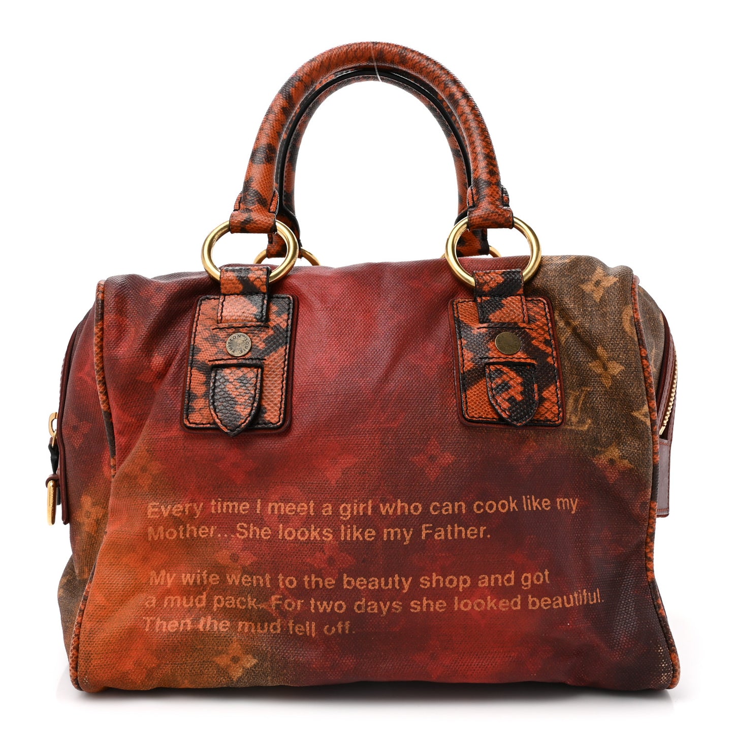 LOUIS VUITTON Monogram Karung Mancrazy Jokes Bag