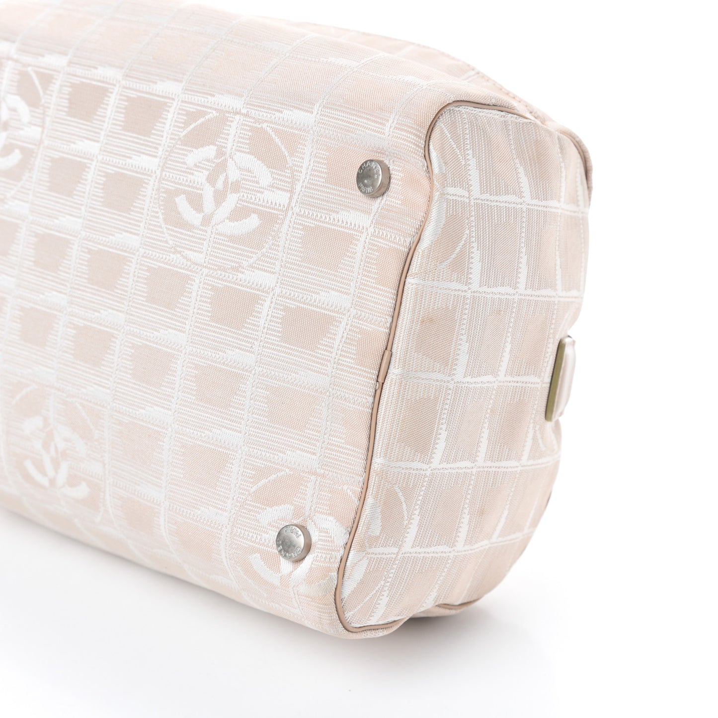 Nylon Travel Cosmetic Case Beige