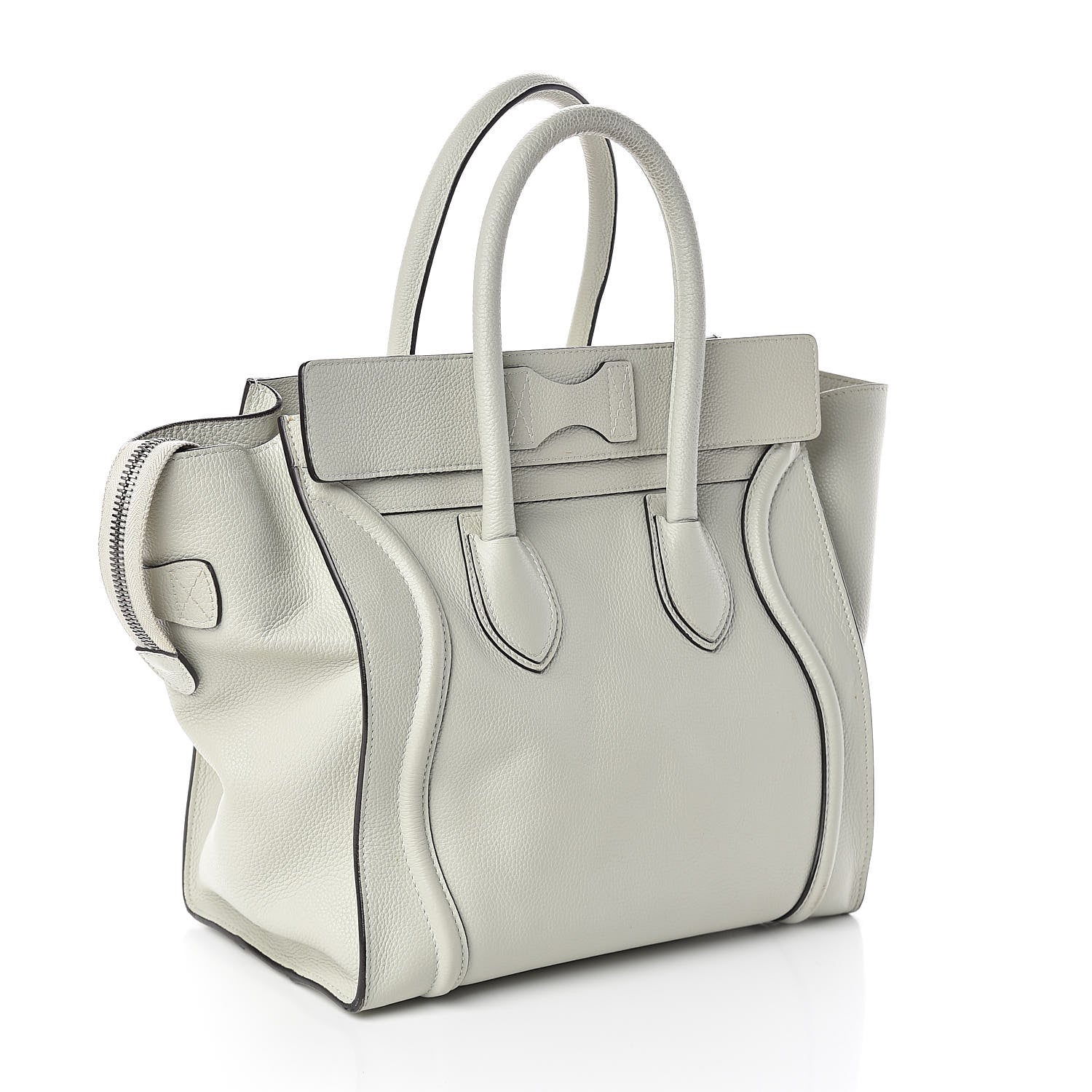 Celine Drummed Calfskin Mini Luggage Lune 3 of 12