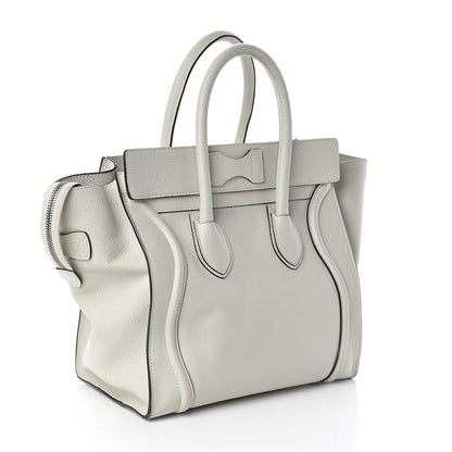 Celine Drummed Calfskin Mini Luggage Lune 3 of 12