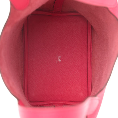 Hermes Taurillon Clemence Picotin Lock 18 PM Rose Extreme 5 of 13