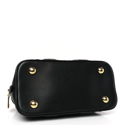 Louis Vuitton Calfskin Bubblegram Alma BB Black 4 of 8