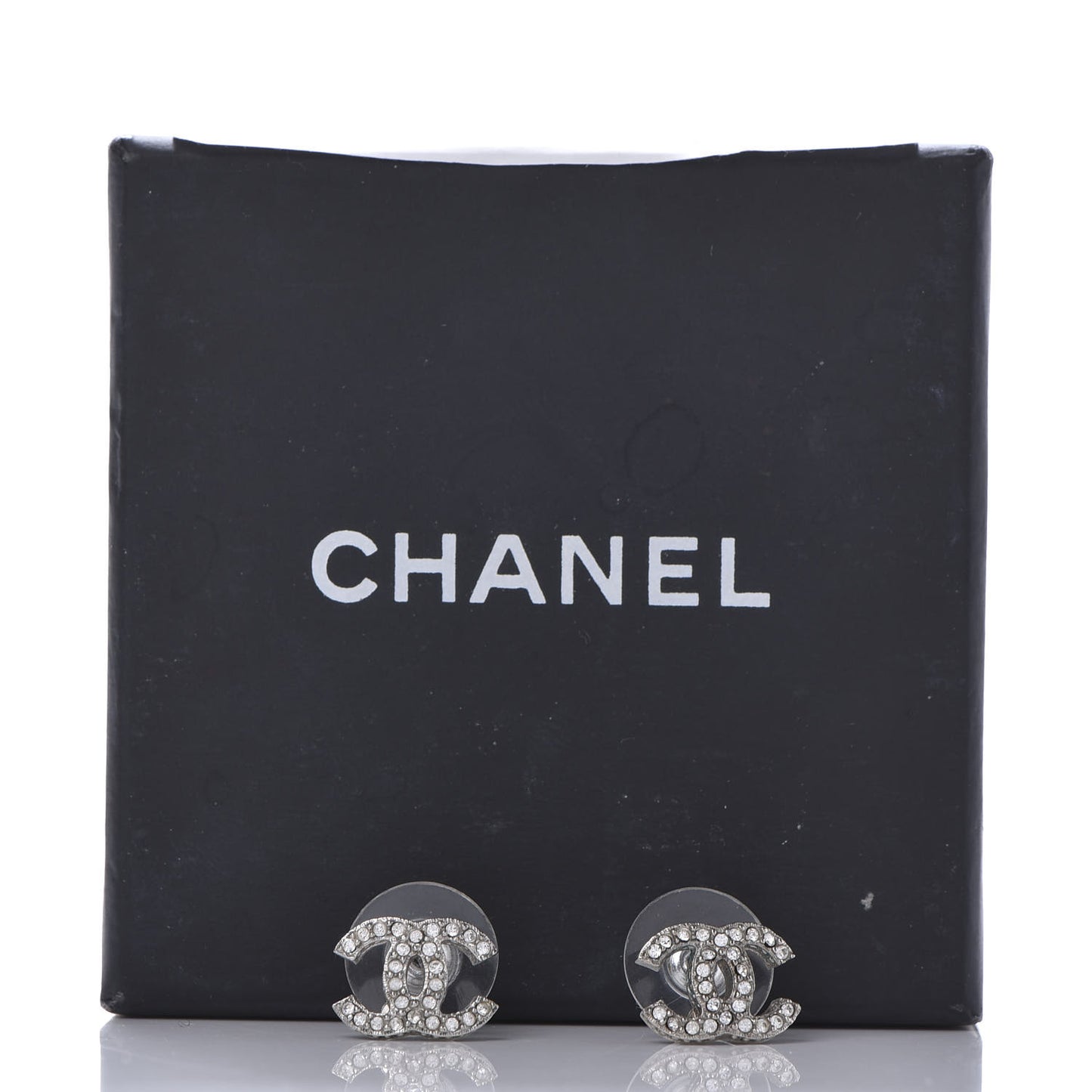 Crystal Mini Timeless CC Earrings Silver