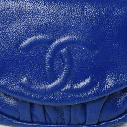 Chanel Caviar Half Moon Wallet On Chain WOC Blue 12 of 16