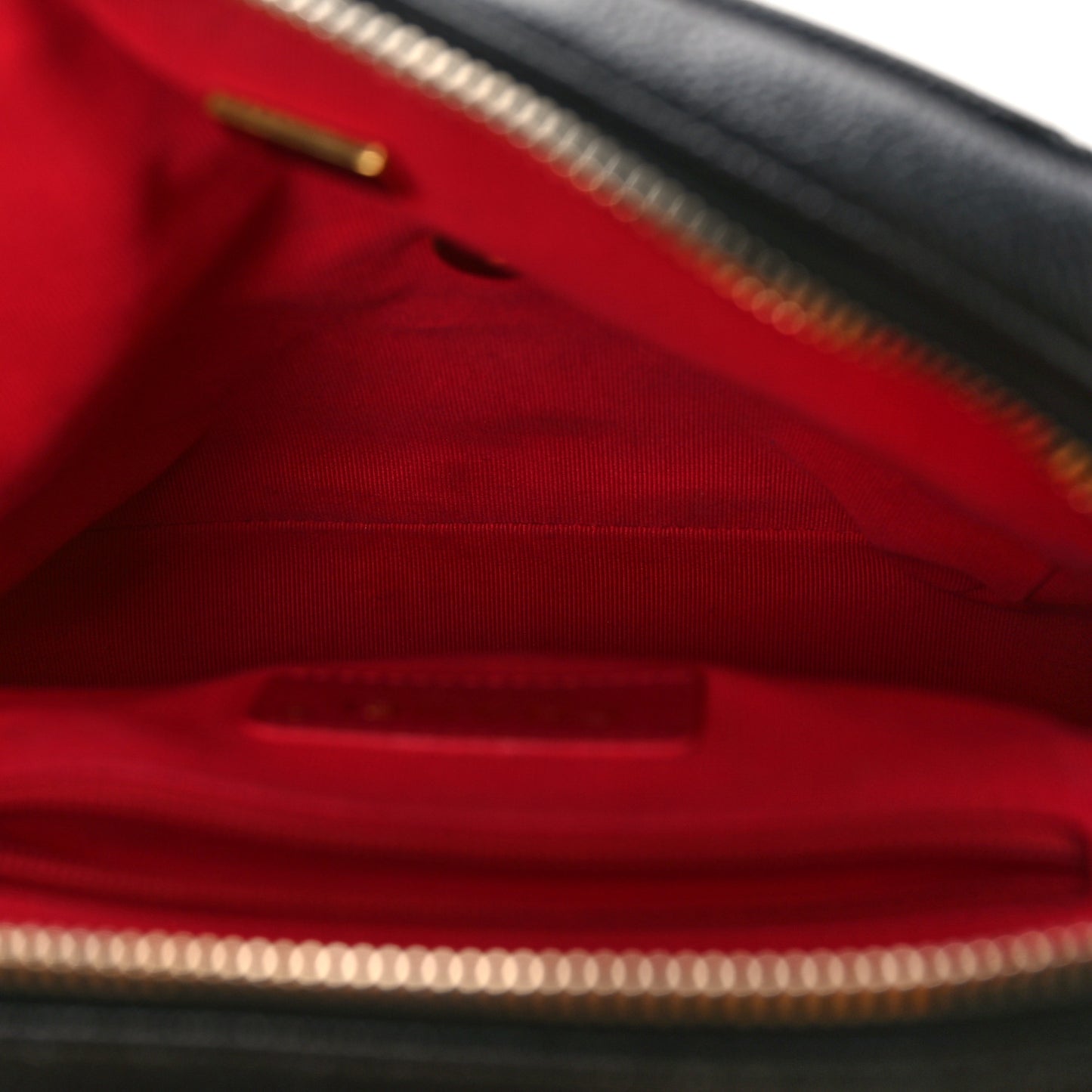 Shiny Caviar Quilted Chain Melody Backpack Black