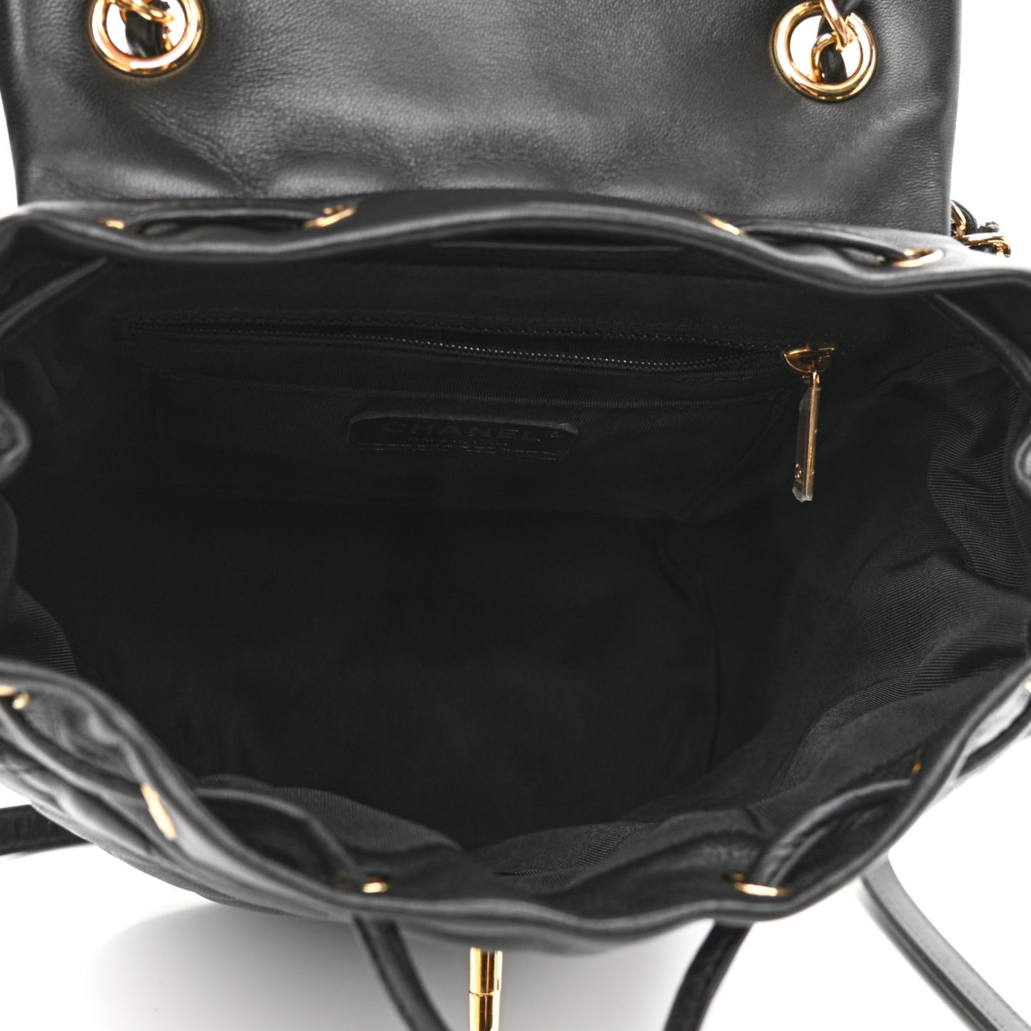 Lambskin Quilted Small Urban Spirit Backpack Black