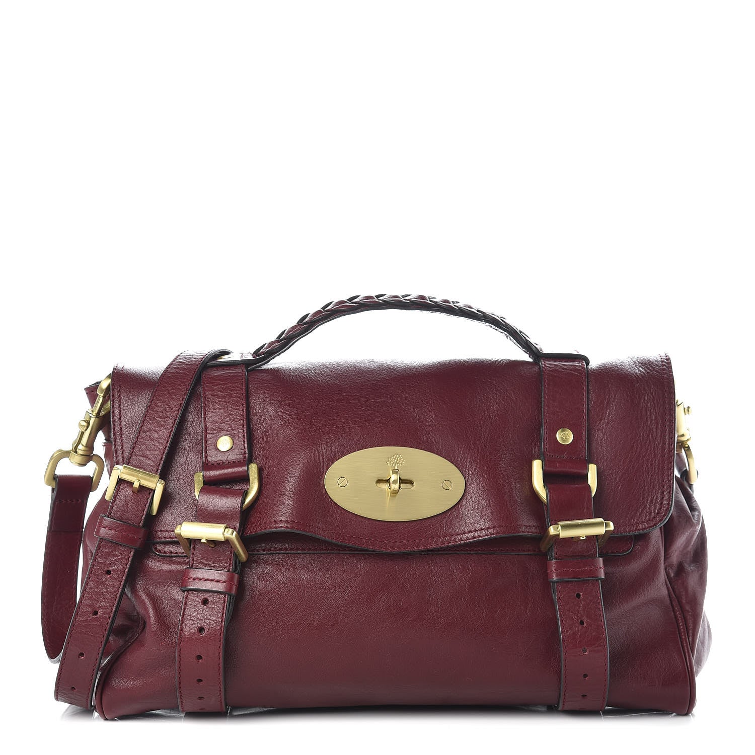 Mulberry Soft Buffalo Medium Alexa Conker 1 of 11