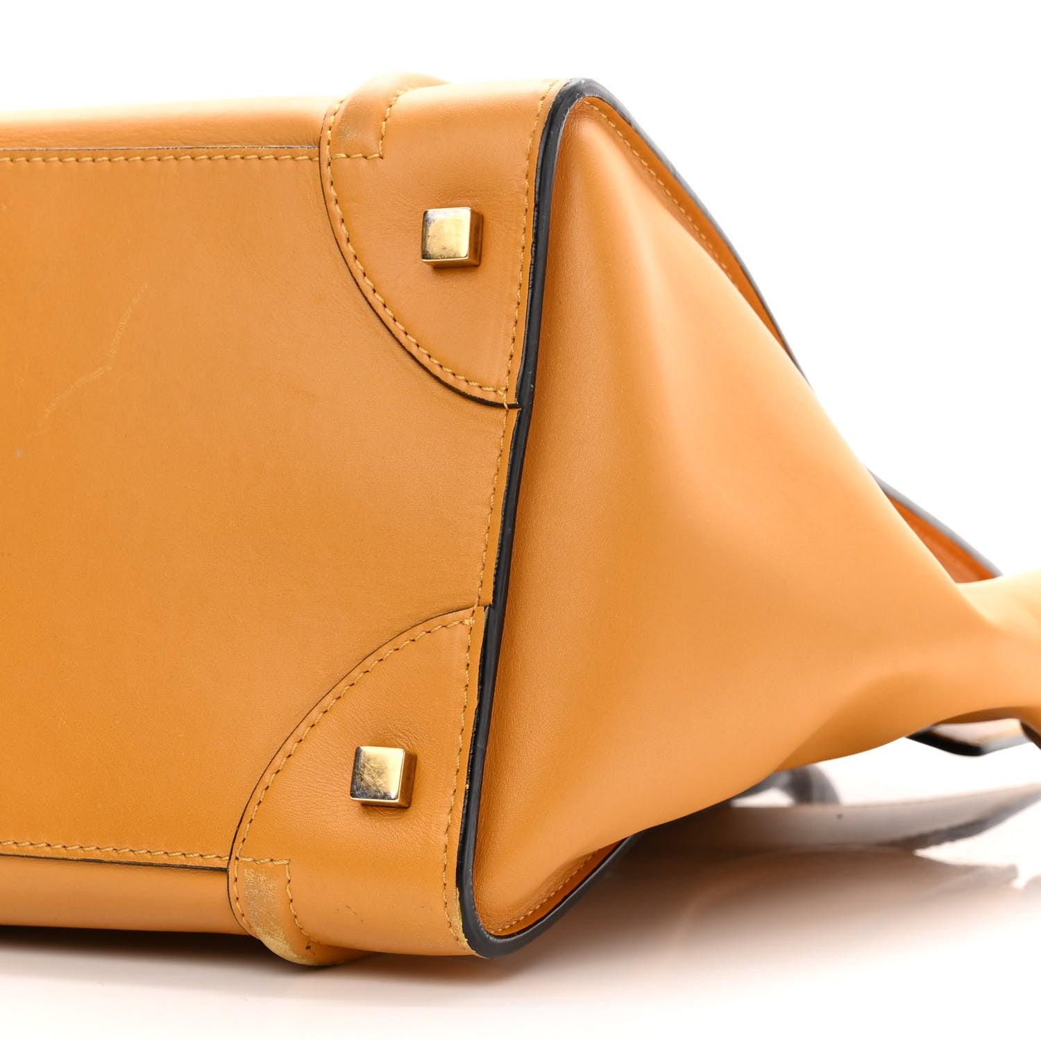 Celine Smooth Calfskin Mini Luggage Amber 9 of 13