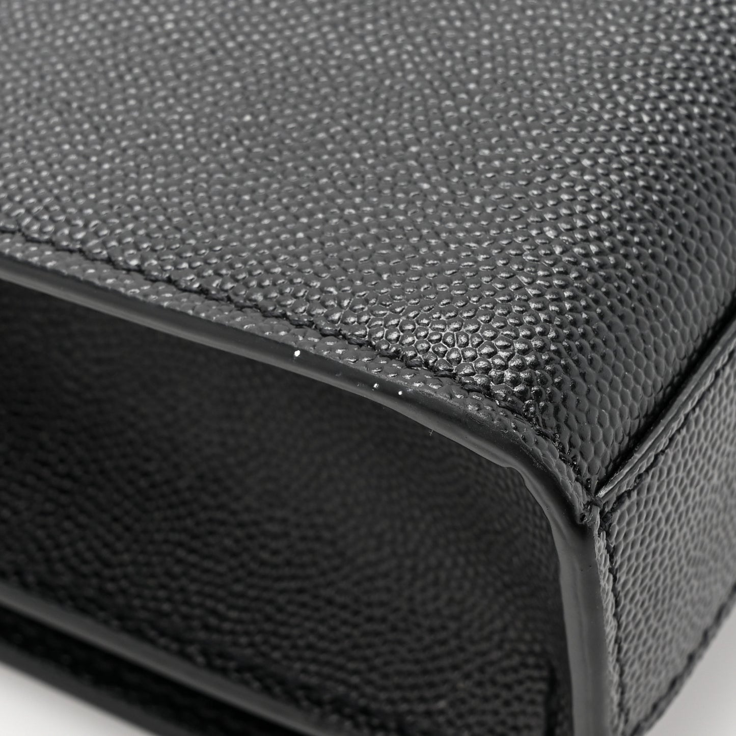 Grain De Poudre Medium Classic Monogram Kate Satchel Black