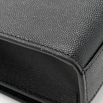 Saint Laurent Grain De Poudre Medium Classic Monogram Kate Satchel Black 12 of 12