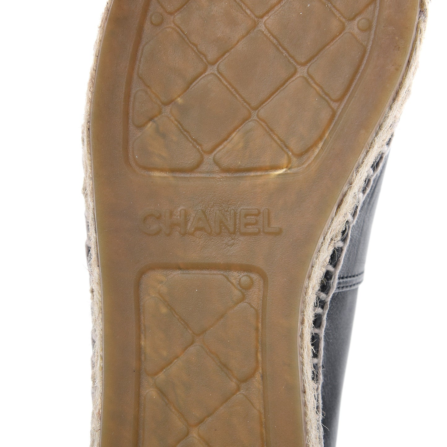 Lambskin CC Espadrilles 36 Black