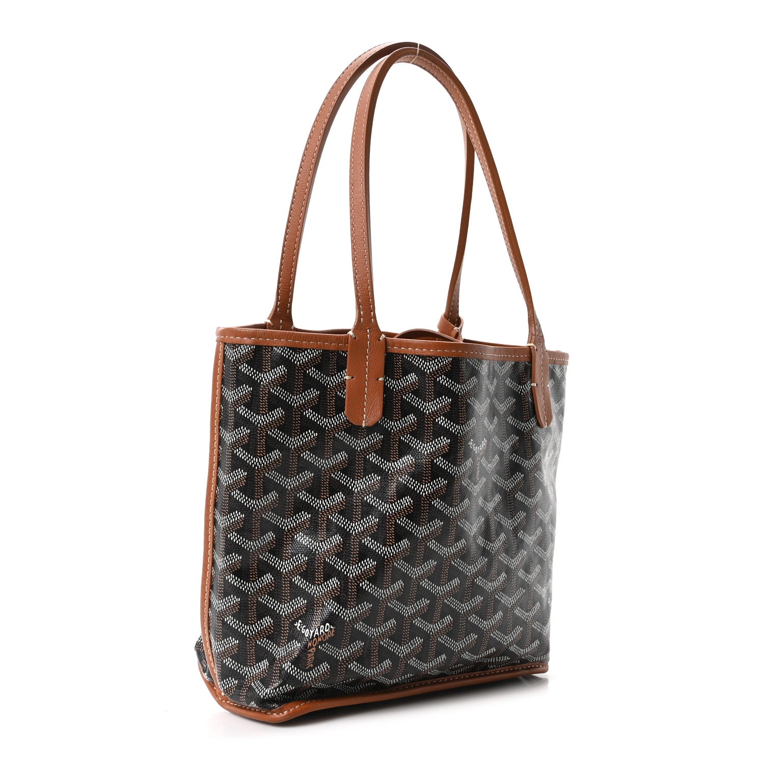 Goyard Goyardine Reversible Mini Anjou Black Gold 4 of 17