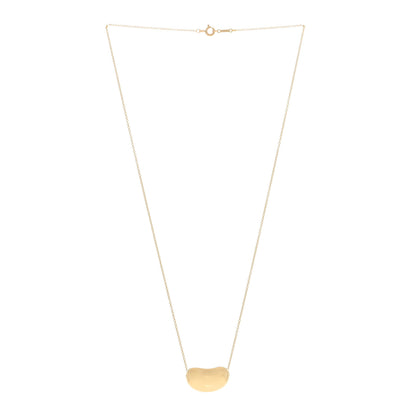 Tiffany 18K Yellow Gold 20mm Elsa Peretti Bean Pendant Necklace 2 of 4