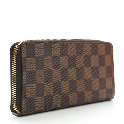Louis Vuitton Damier Ebene Clemence Wallet Rose Ballerine 3 of 7