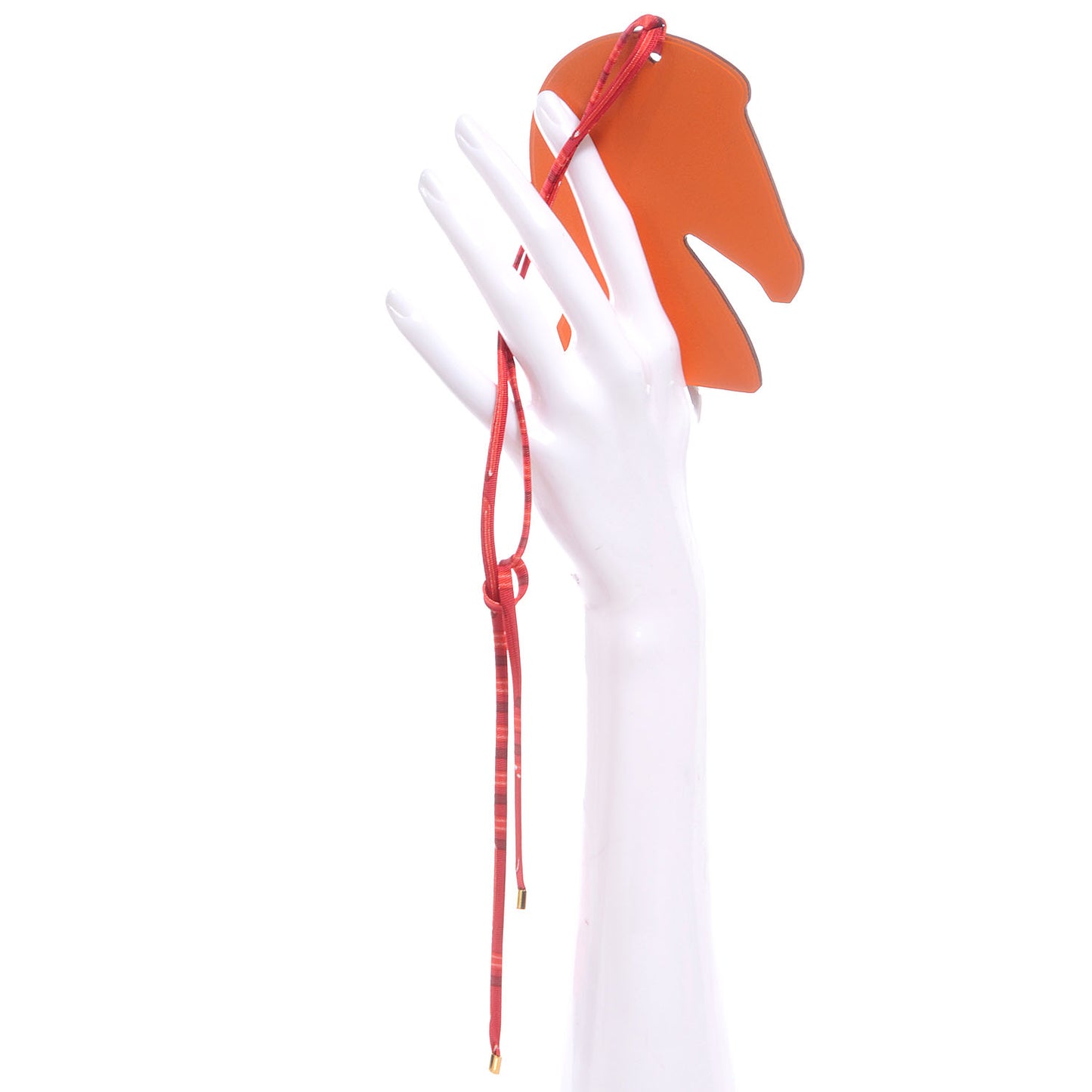 Samarcande Horse Ornament Bag Charm Vermillion and Orange