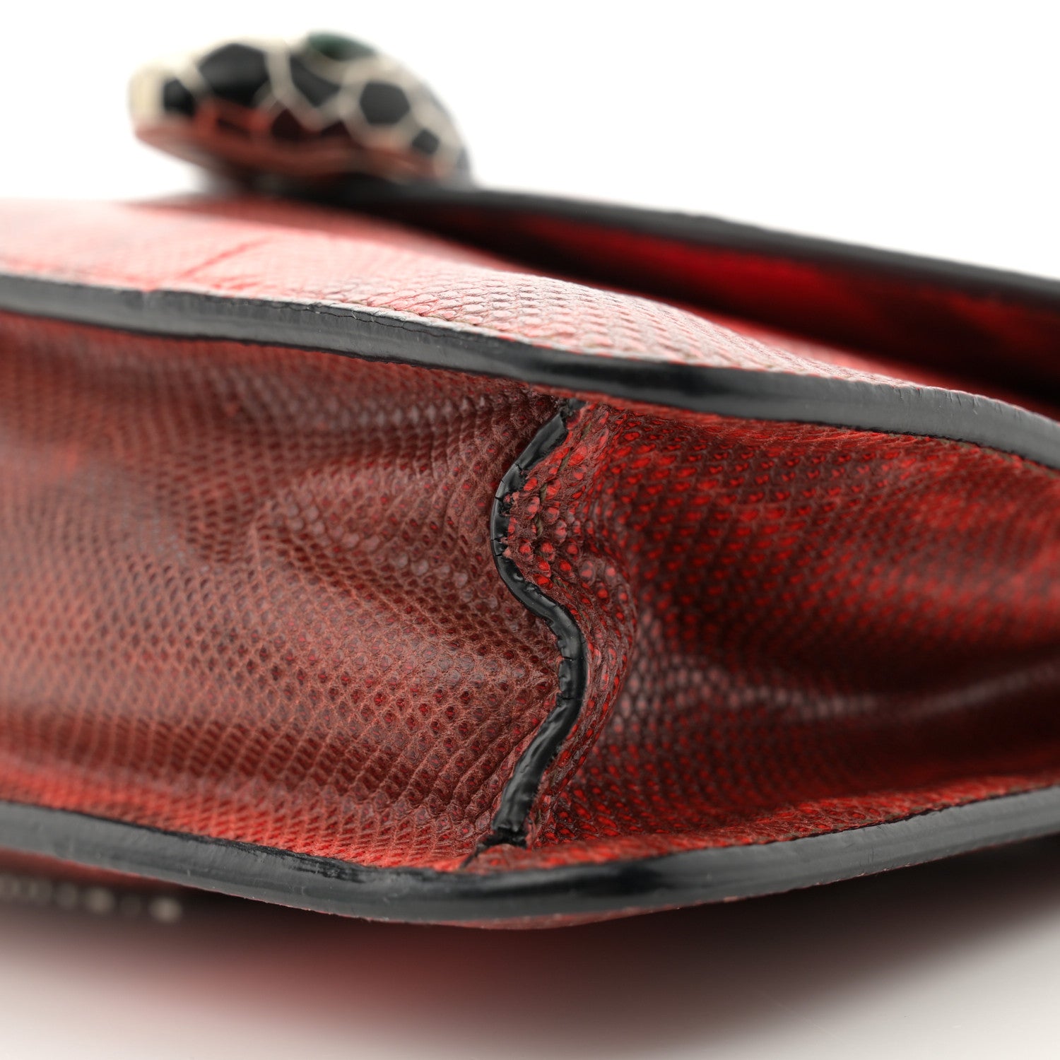 Bulgari Karung Serpenti Forever Small Shoulder Bag Red 10 of 11