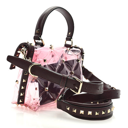 Valentino Garavani PVC Mini Candystud Top Handle Bag Rubin 3 of 11