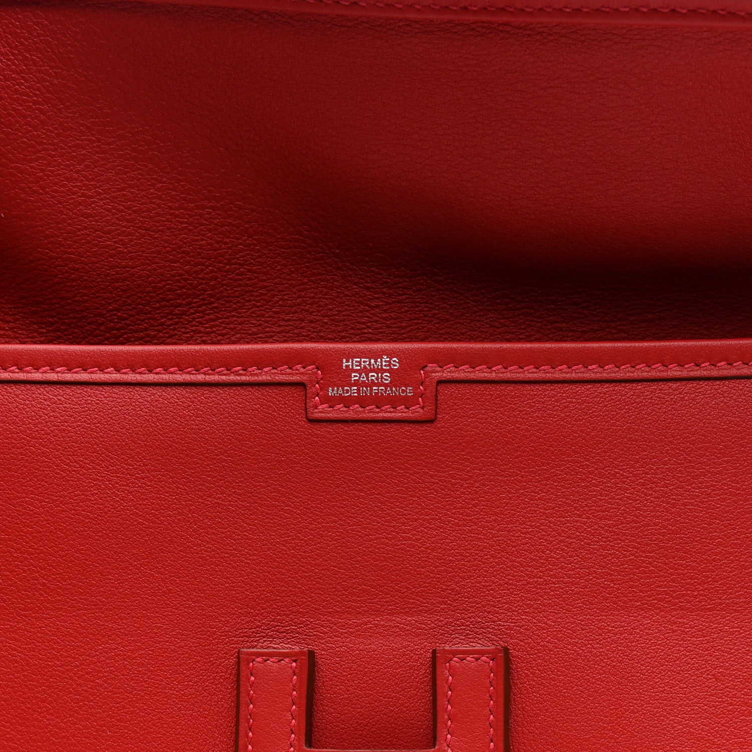 Hermes Swift Jige Duo Clutch Vermillion 12 of 13