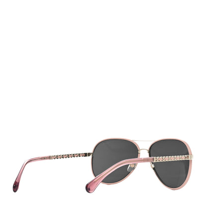 Chanel Pilot Winter Sunglasses 4219-Q Light Pink 4 of 7
