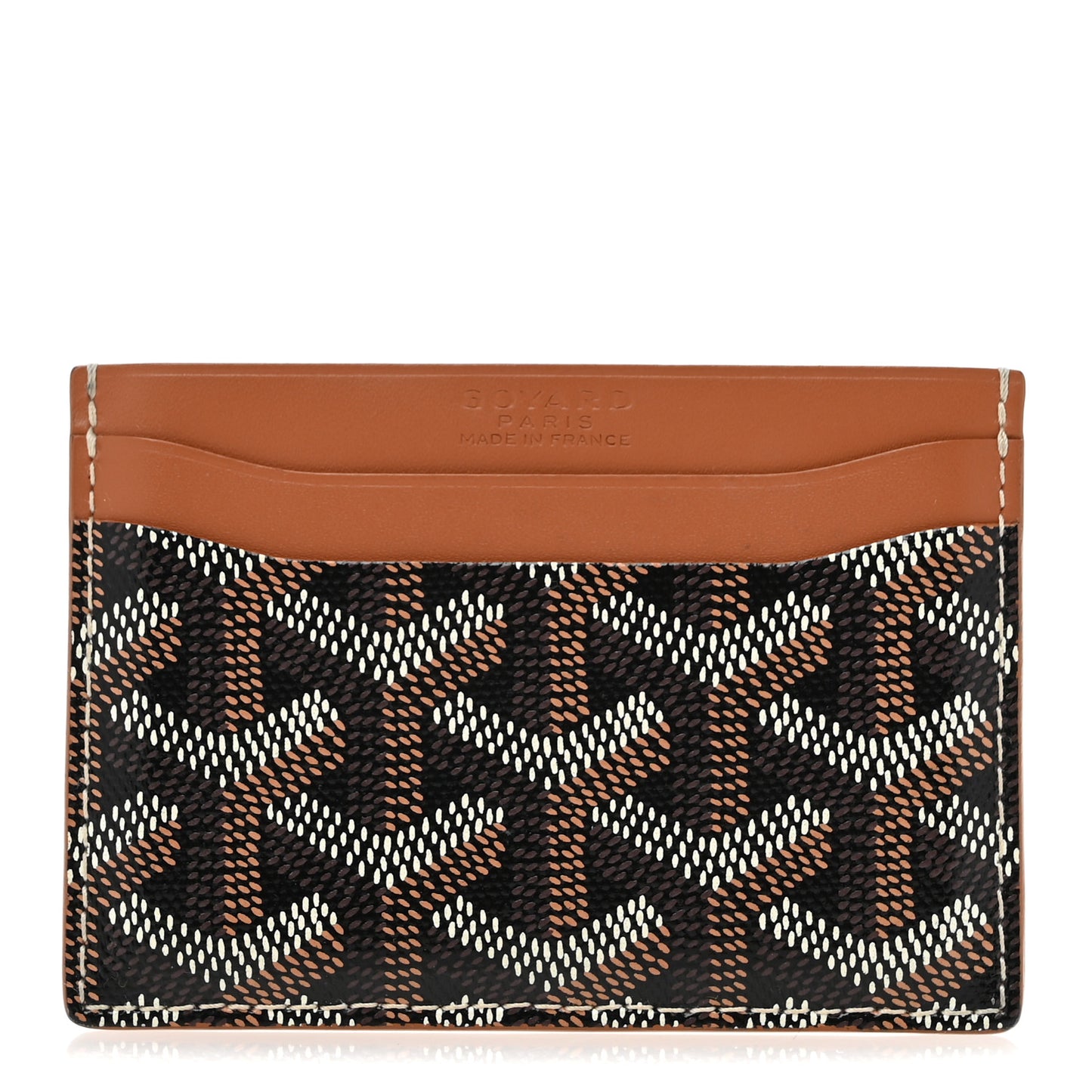 Goyardine Saint Sulpice Card Holder Black Gold