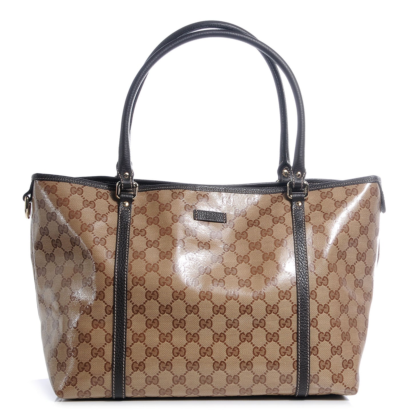 Crystal Monogram Medium Joy Tote Beige Ebony Testa di Moro
