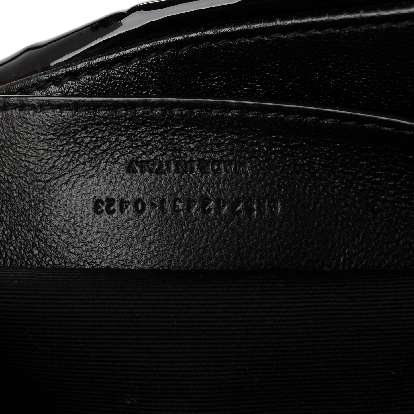 Patent Matelasse Monogram Large Jamie 4.3 Black