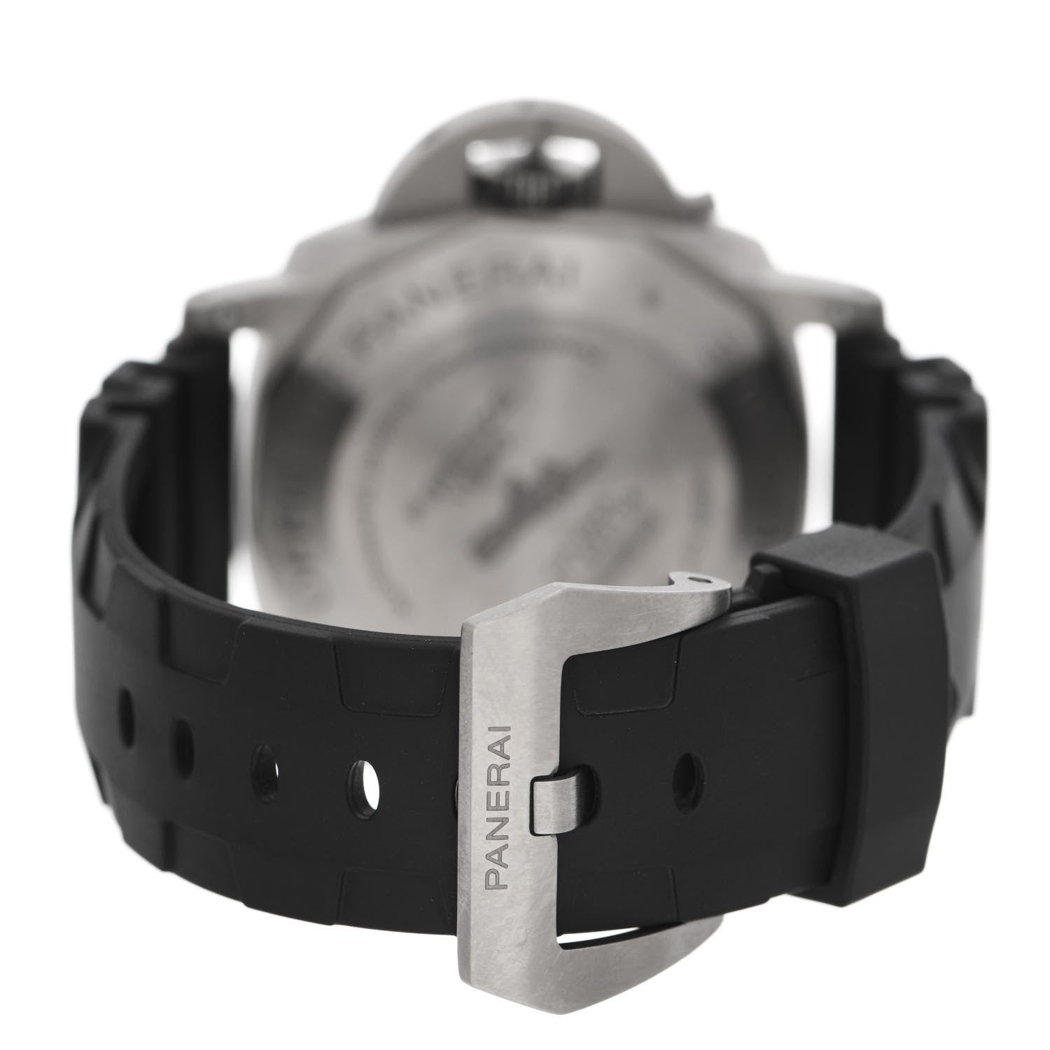 Panerai Titanium Rubber 47mm Luminor Submersible Flyback Automatic Watch Black PAM00615 3 of 5