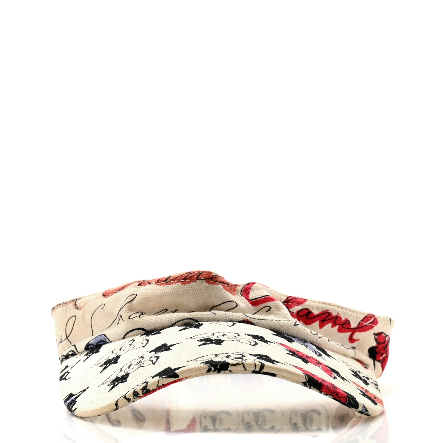 Cotton Flower Visor Ecru Multicolor