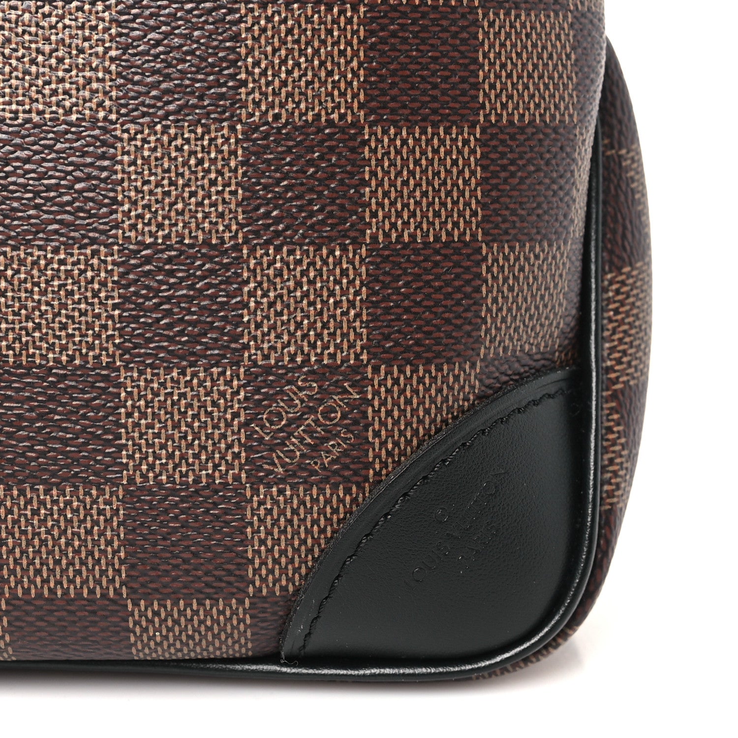 Louis Vuitton Damier Ebene Odeon PM Black 6 of 9